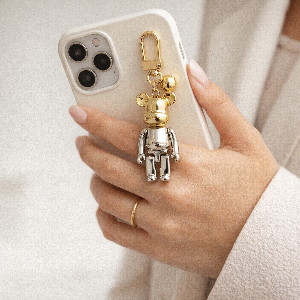 Acrylic Phone Charm Cute Bear