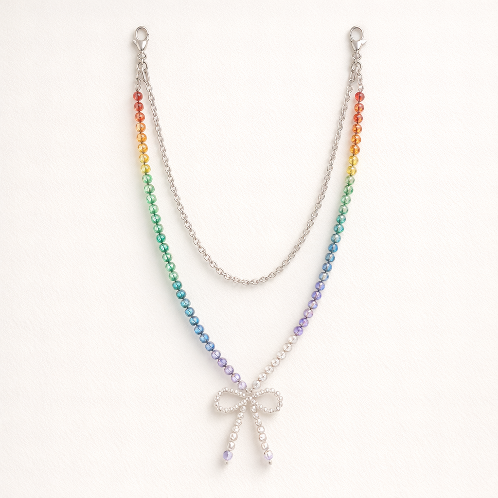 Metal Phone Strap Diamond Accent