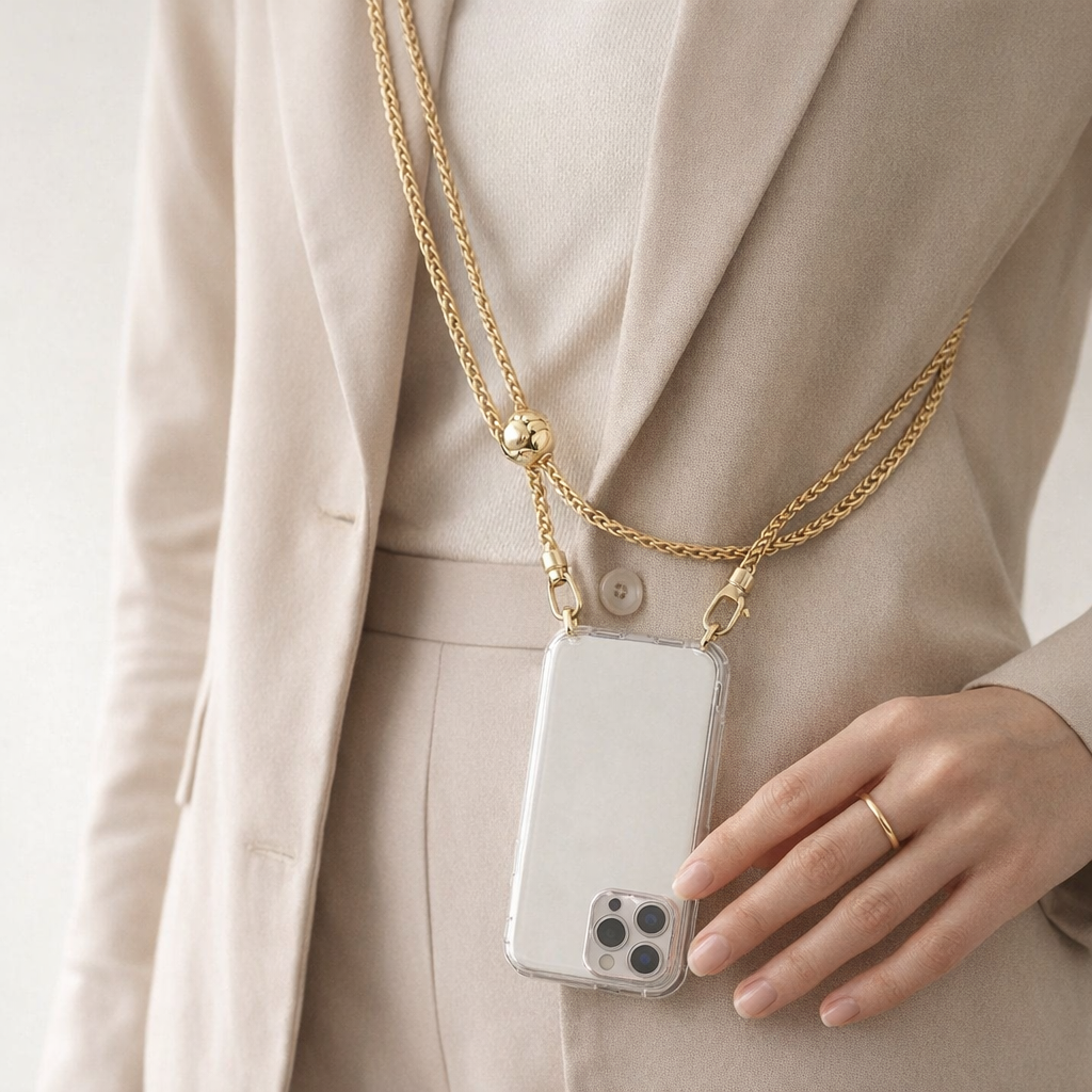 Metal Phone Chain Link Design