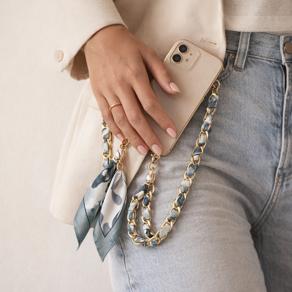 Acrylic Phone Straps Woven Design