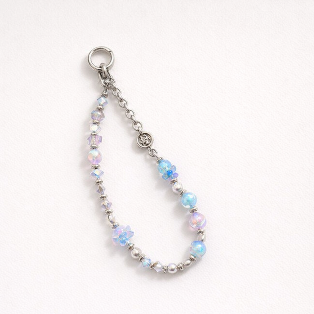 Crystal Phone Charm Floral Design