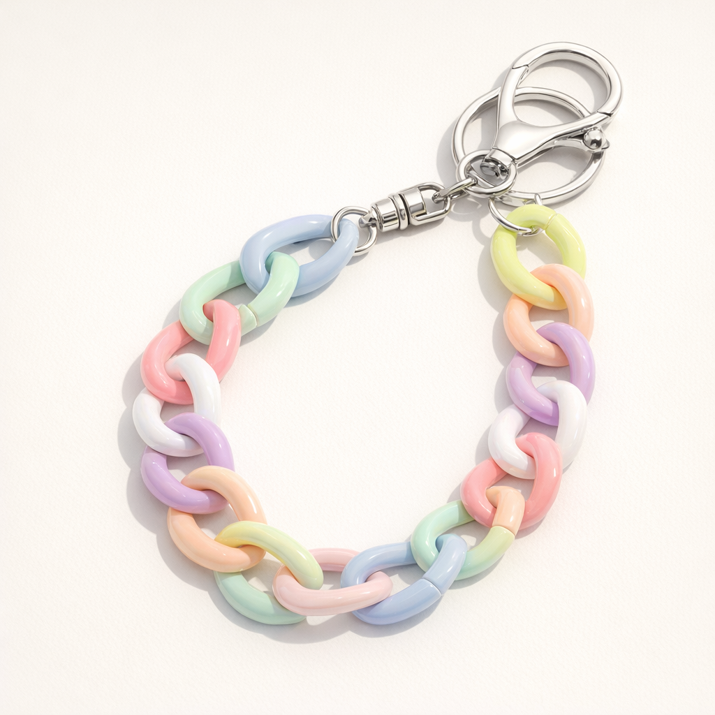 Acrylic Phone Charm Galvanised Finish