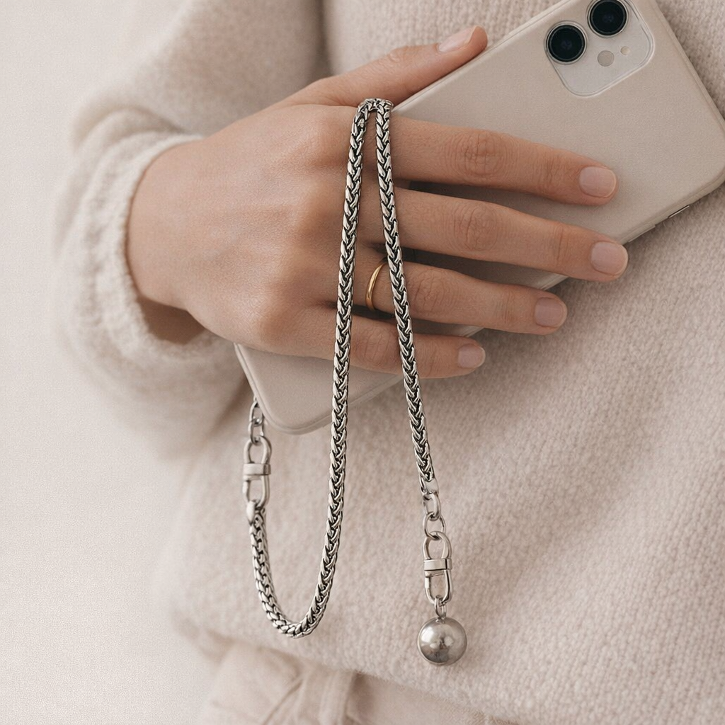 Metal Phone Chain Link Design