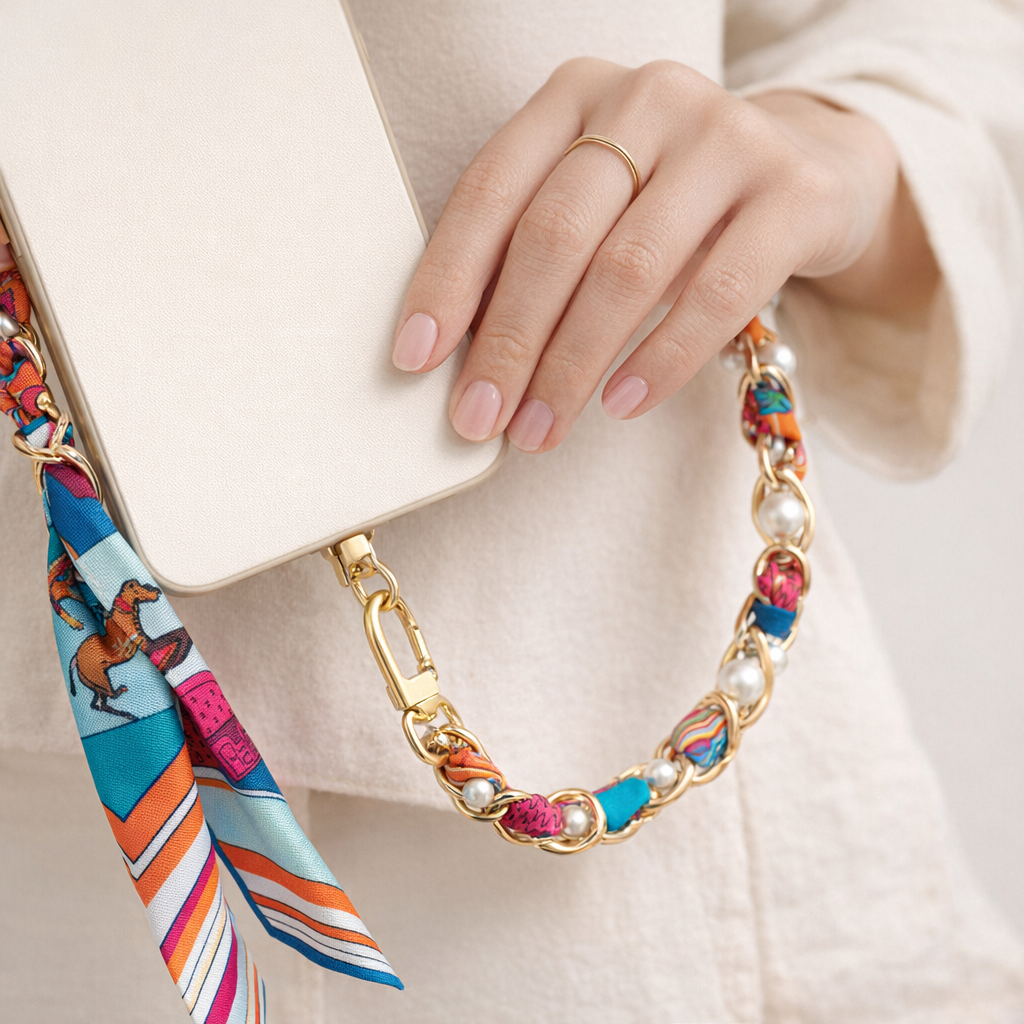 Acrylic Phone Straps Woven Design