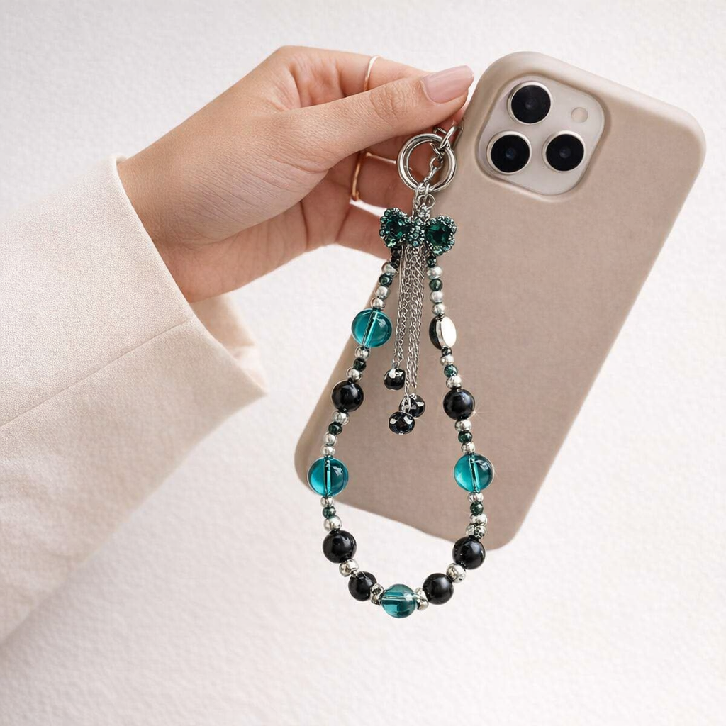 Beaded Phone Charm Retro Tassel