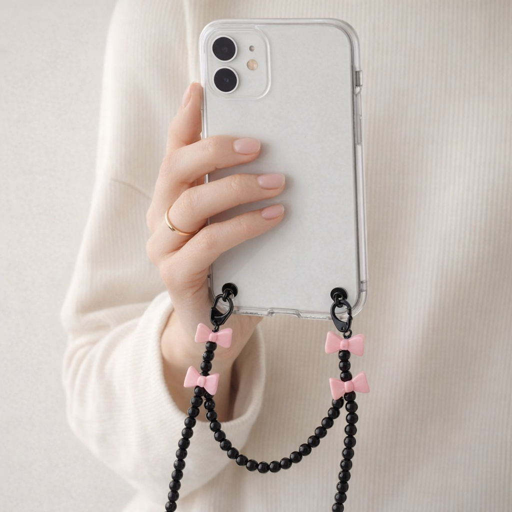 Beaded Phone Strap Korean Style