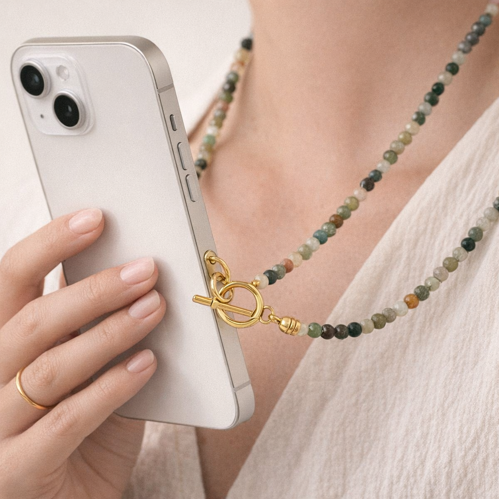 Beaded Phone Straps Double Layer Y2K