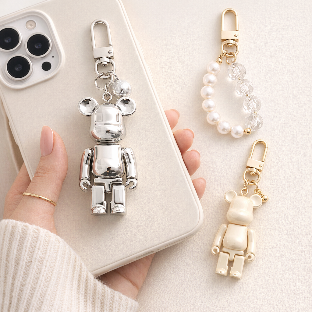 Acrylic Phone Charm Cute Bear
