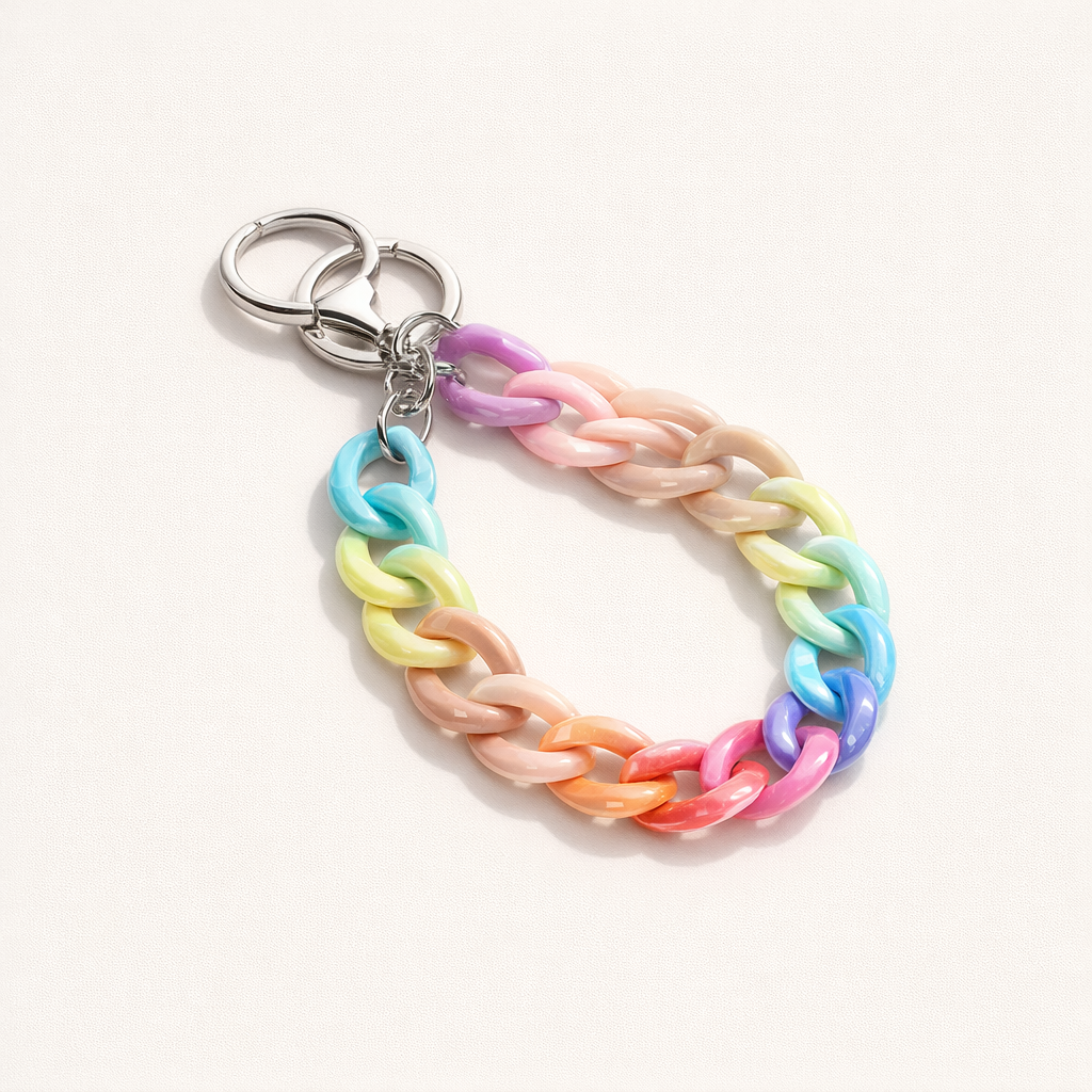 Acrylic Phone Charm Galvanised Finish