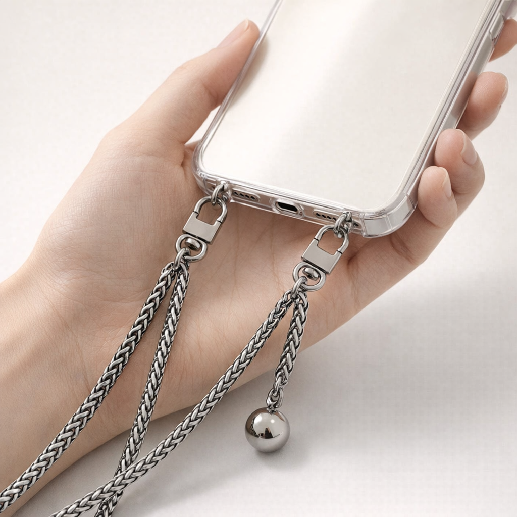 Metal Phone Chain Link Design