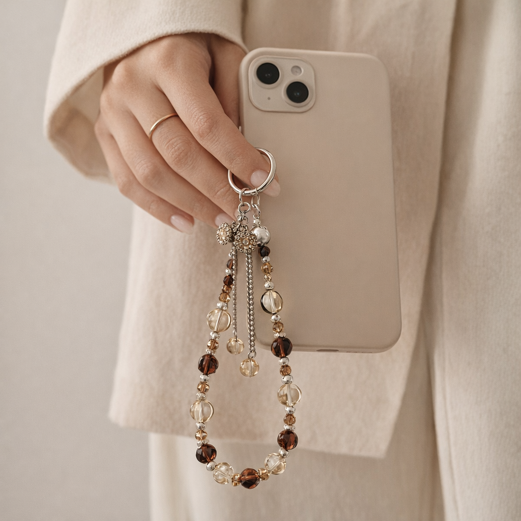 Beaded Phone Charm Retro Tassel