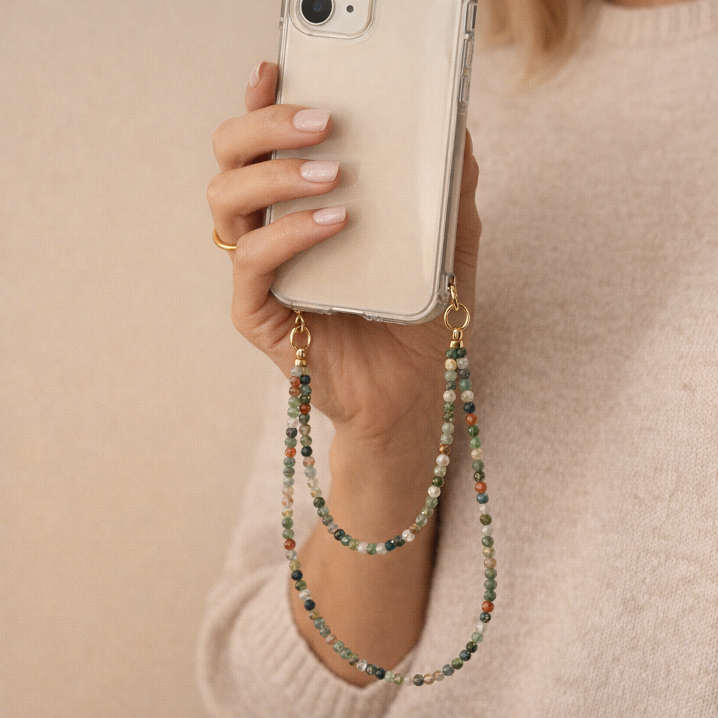 Beaded Phone Straps Double Layer Y2K