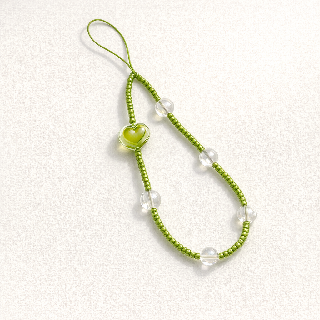 Beaded Phone Strap Bow Knot Design