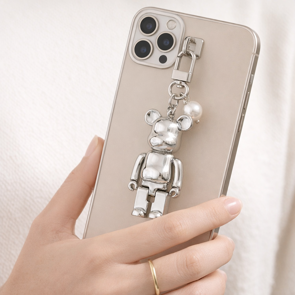 Acrylic Phone Charm Cute Bear