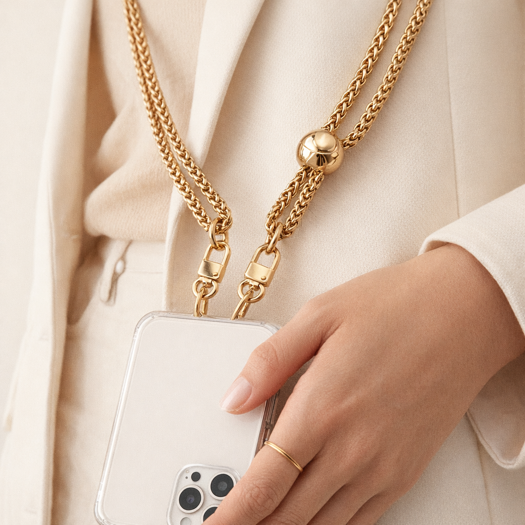 Metal Phone Chain Link Design