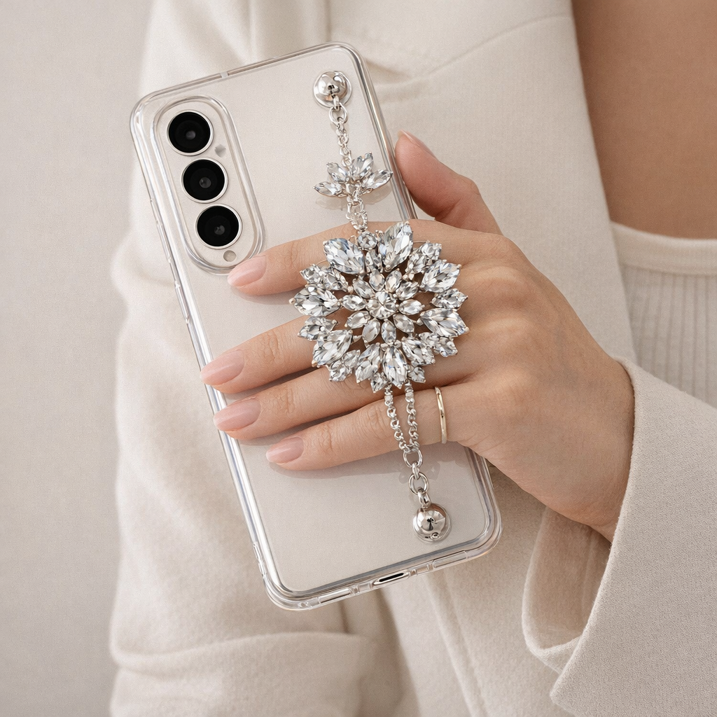 Acrylic Phone Charm Minimalist Design