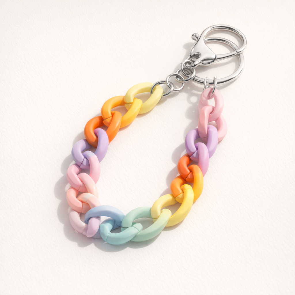Acrylic Phone Charm Galvanised Finish