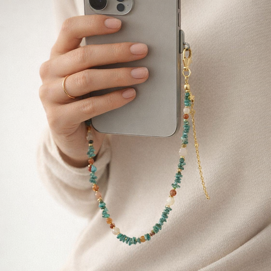 Beaded Phone Straps Double Layer Y2K