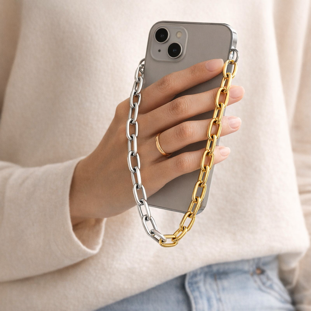 Metal Phone Chain Choker Style