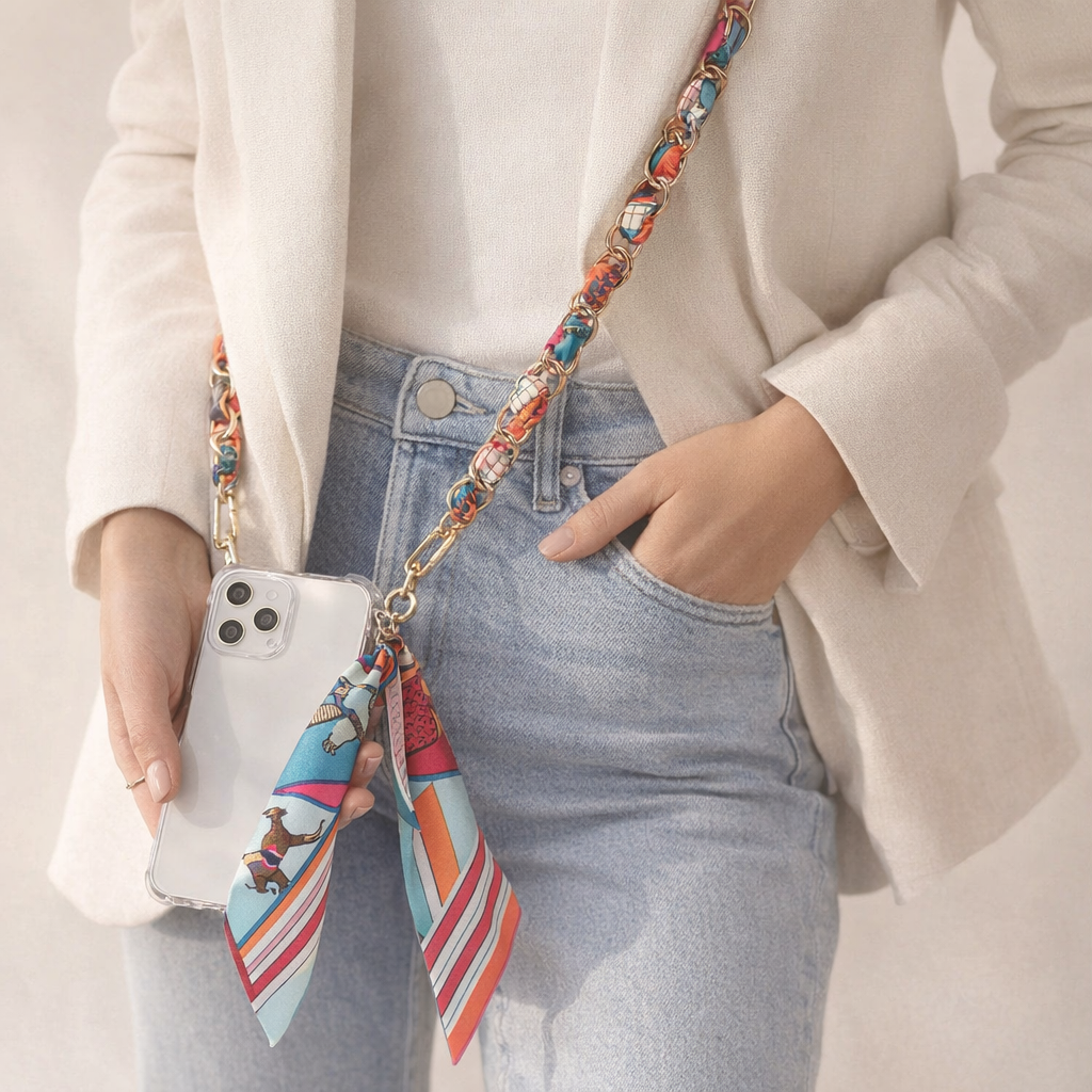 Acrylic Phone Straps Woven Design