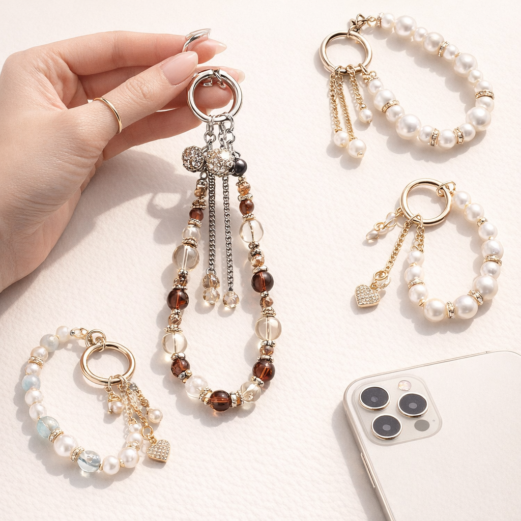 Beaded Phone Charm Retro Tassel