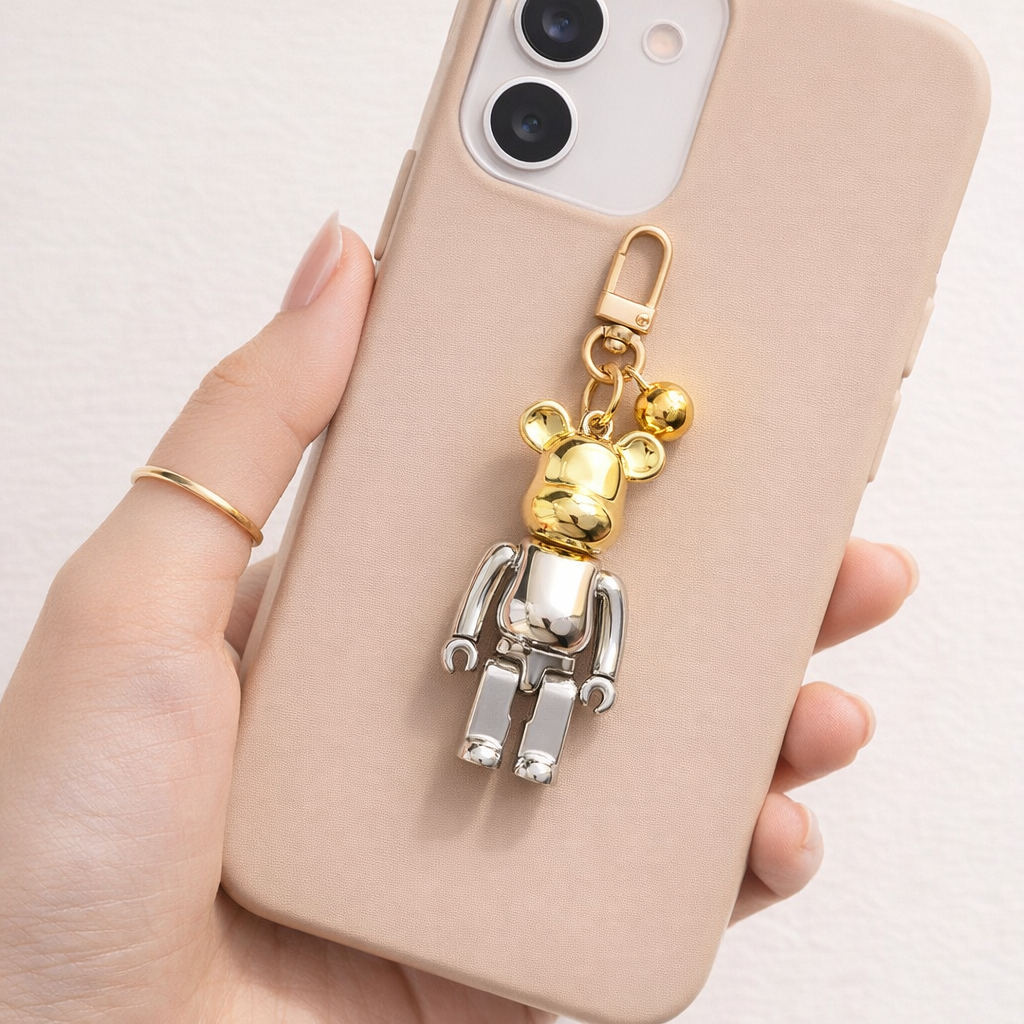 Acrylic Phone Charm Cute Bear