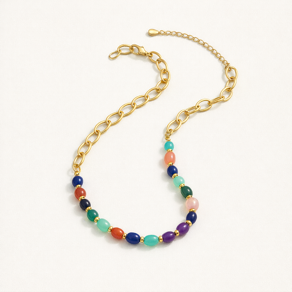 Crystal Phone Chain Vintage Elegance