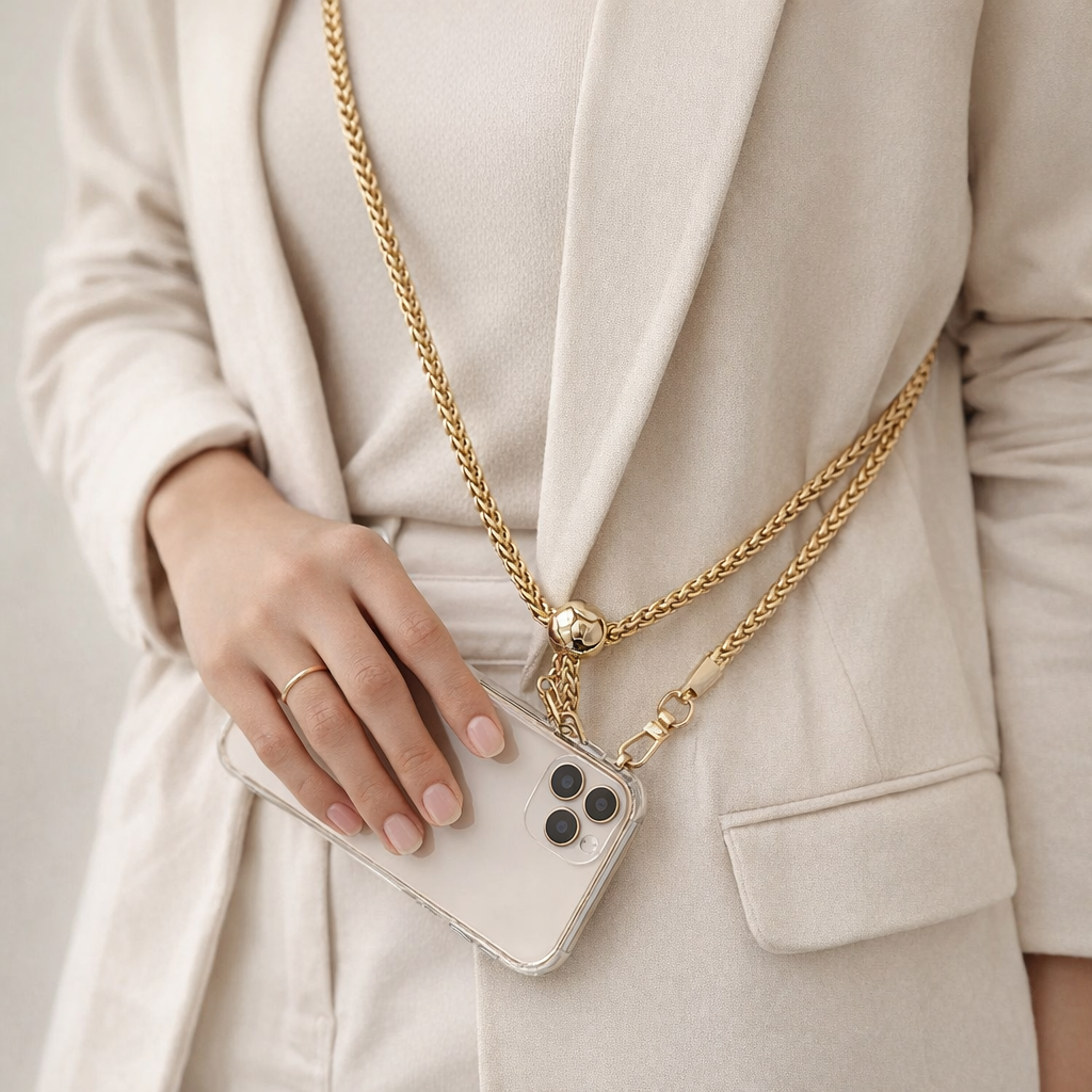 Metal Phone Chain Link Design