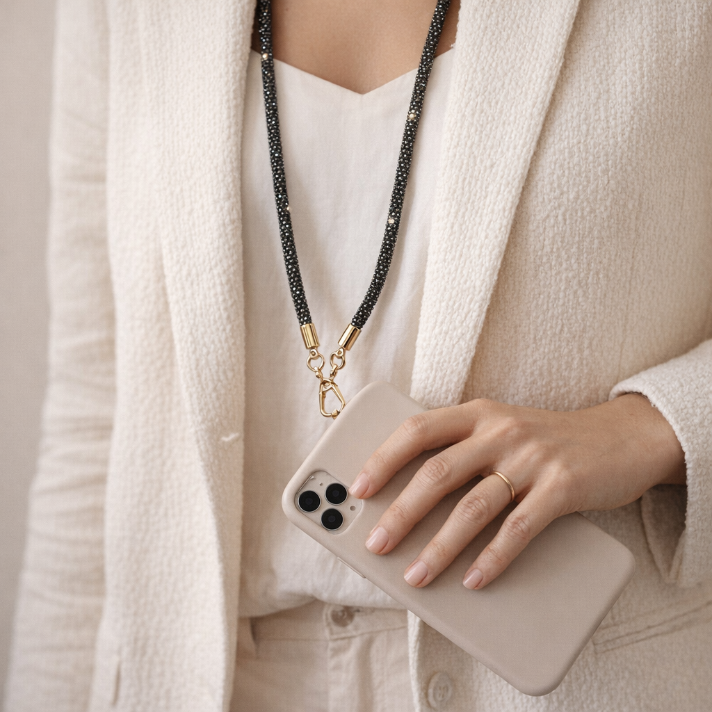 Crystal Phone Strap Rhinestone Elegance
