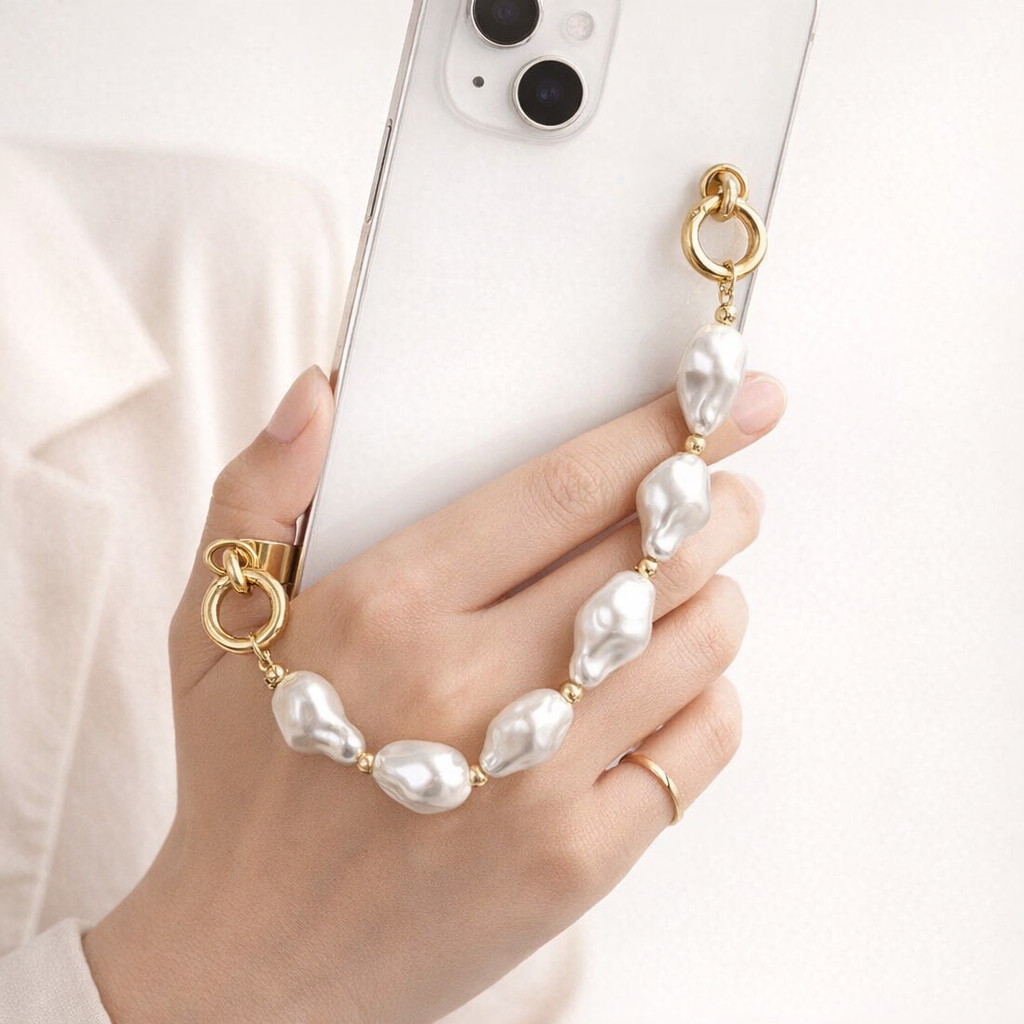 Pearl Phone Charm Decorative Chain