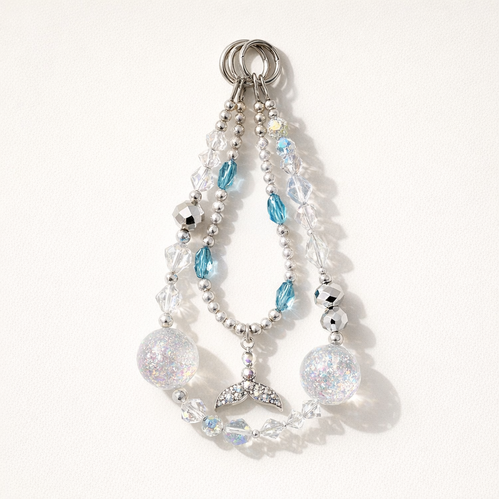 Crystal Phone Charm Double Thread Design