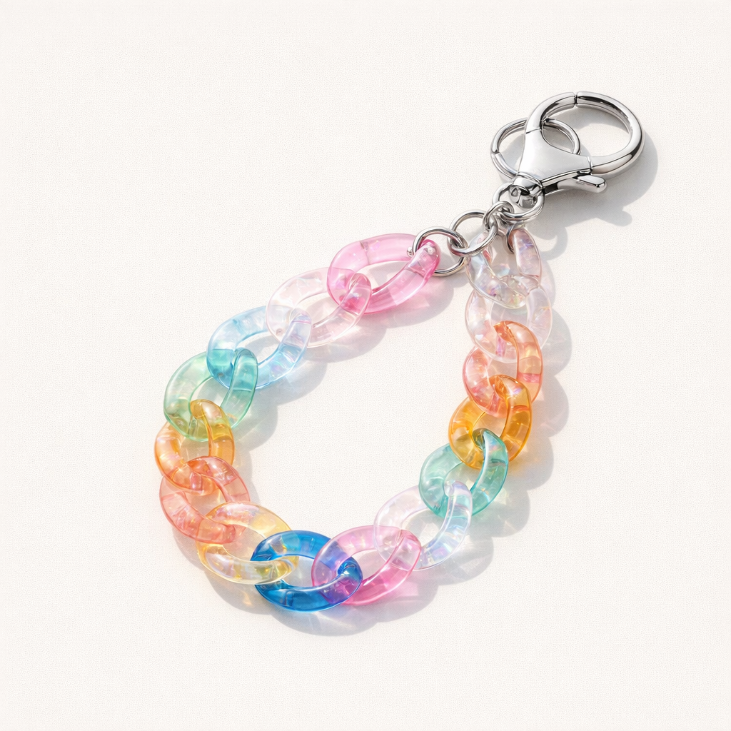 Acrylic Phone Charm Galvanised Finish