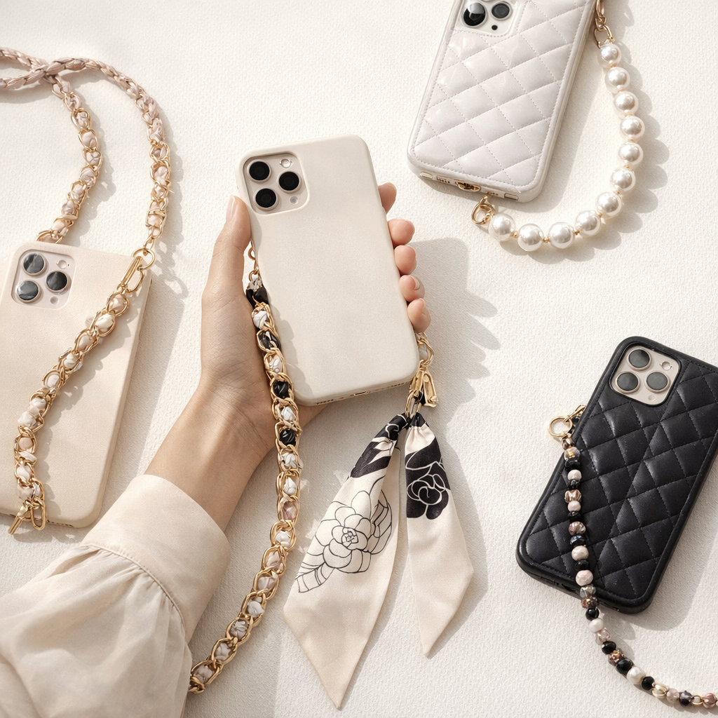 Acrylic Phone Straps Woven Design