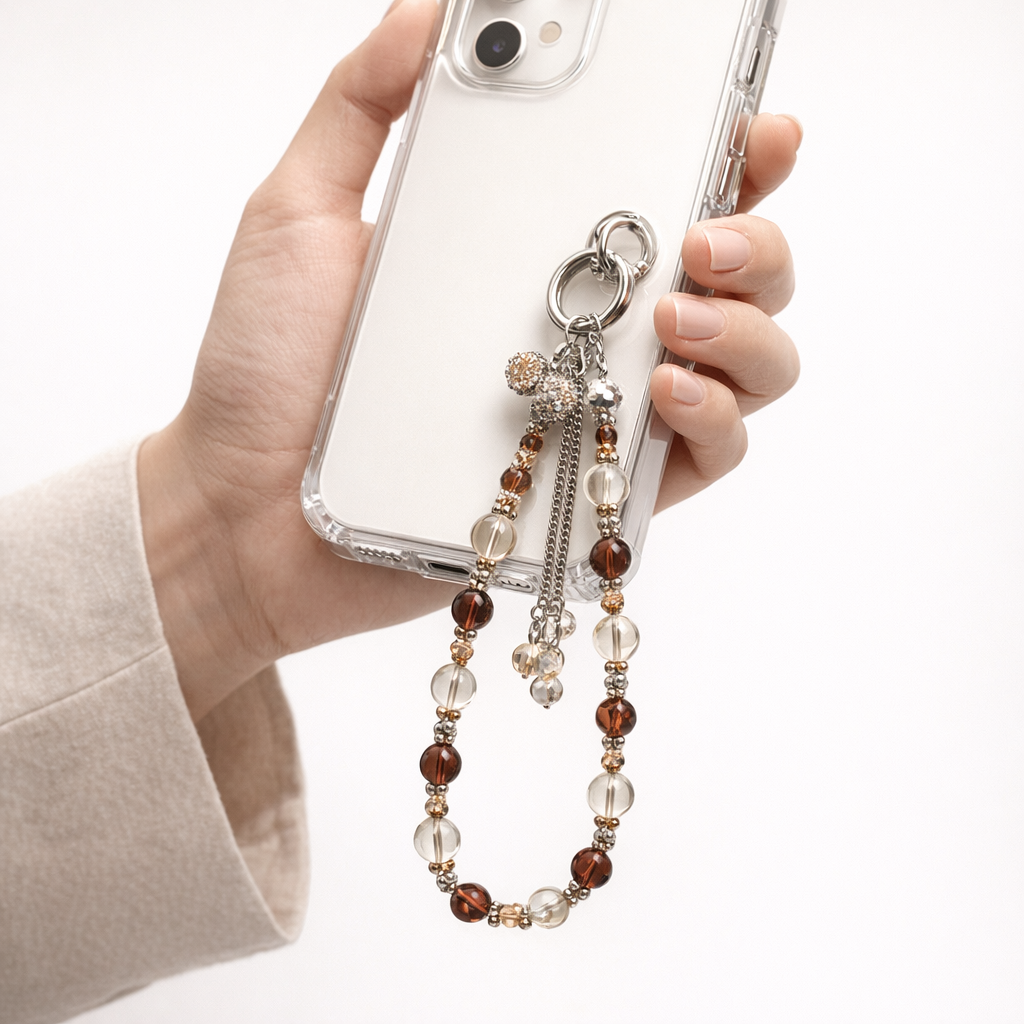 Beaded Phone Charm Retro Tassel