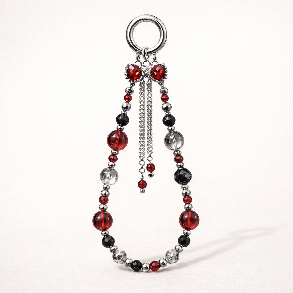 Beaded Phone Charm Retro Tassel