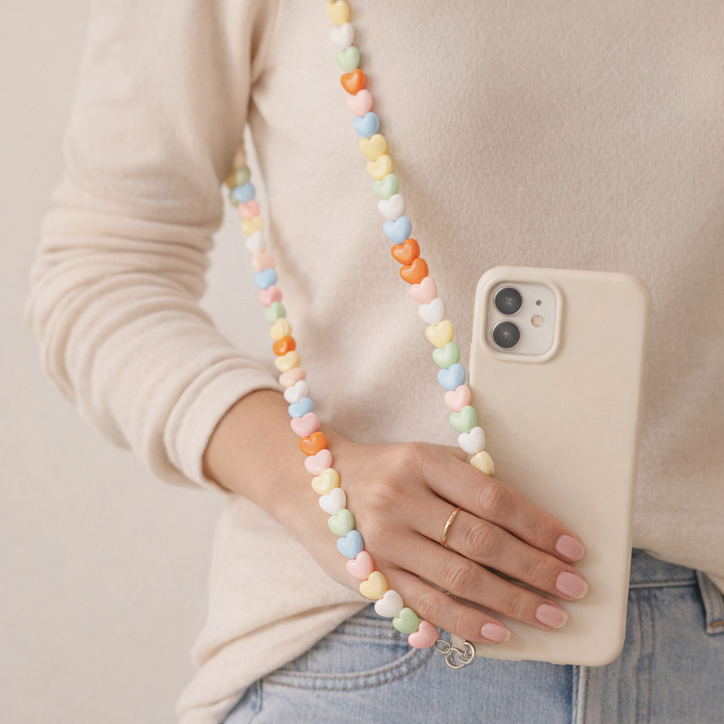 Beaded Phone Strap Korean Style
