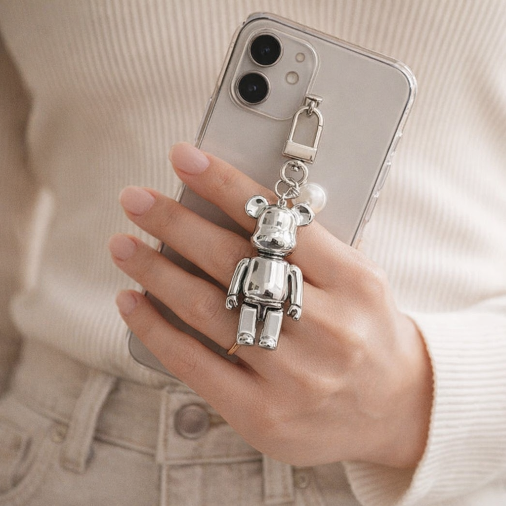 Acrylic Phone Charm Cute Bear
