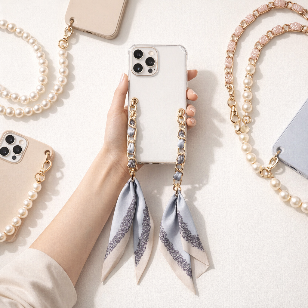 Acrylic Phone Straps Woven Design