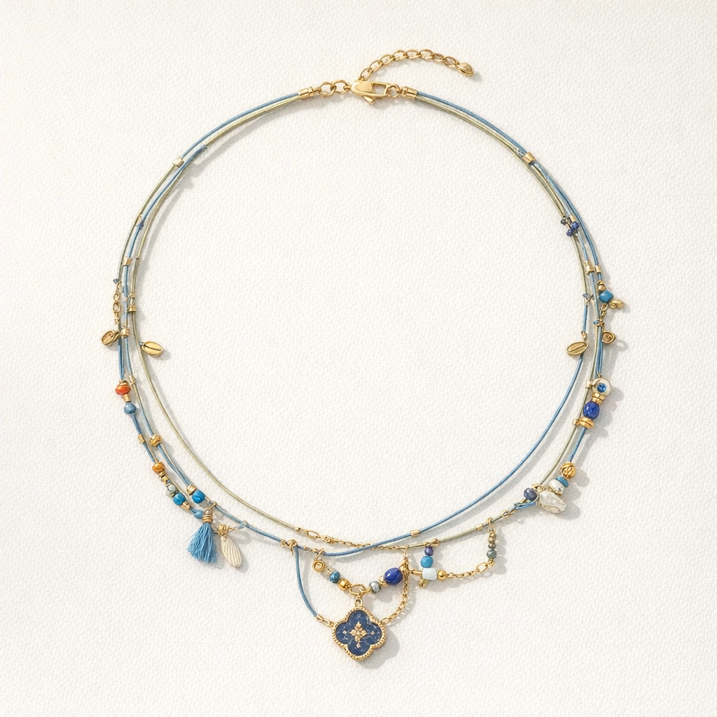 Beaded Phone Straps Double Layer Y2K