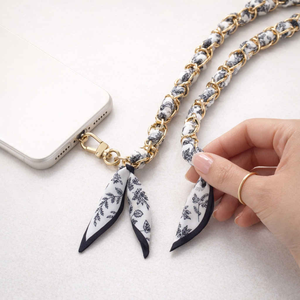 Acrylic Phone Straps Woven Design