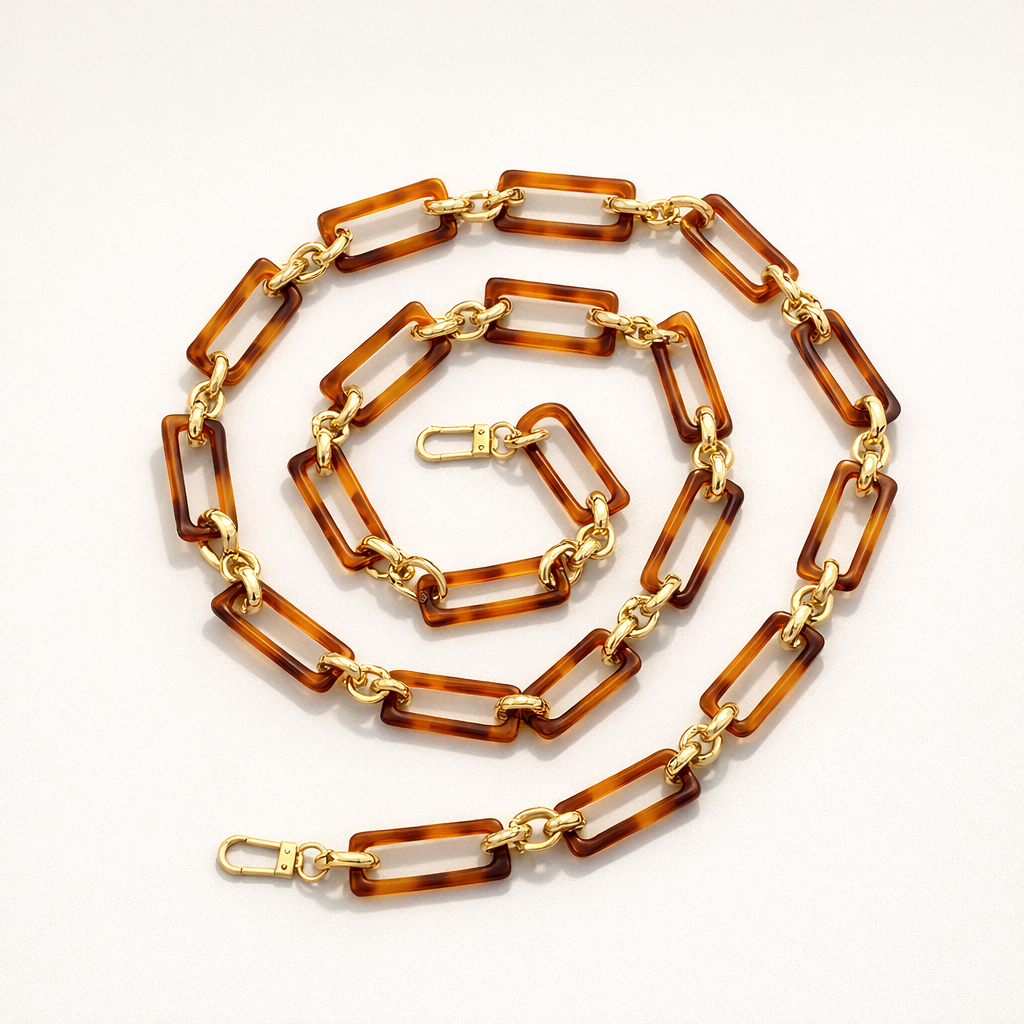 Acrylic Phone Strap Bold Square Design