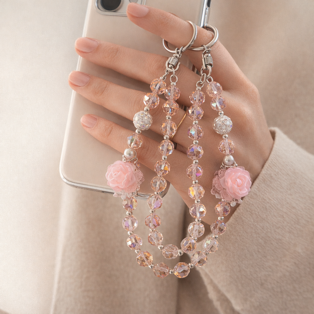 Crystal Phone charm Tassel Design