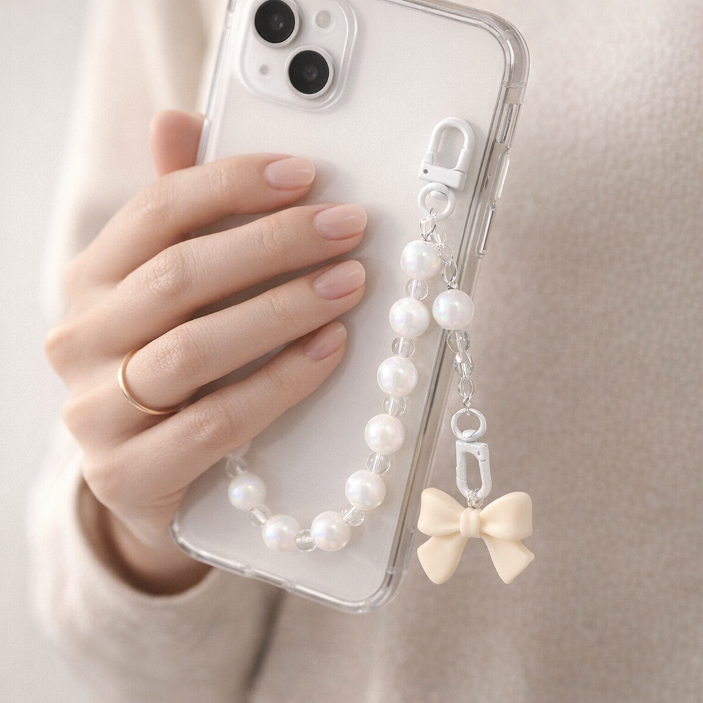Pearl Phone Charm Decorative Chain