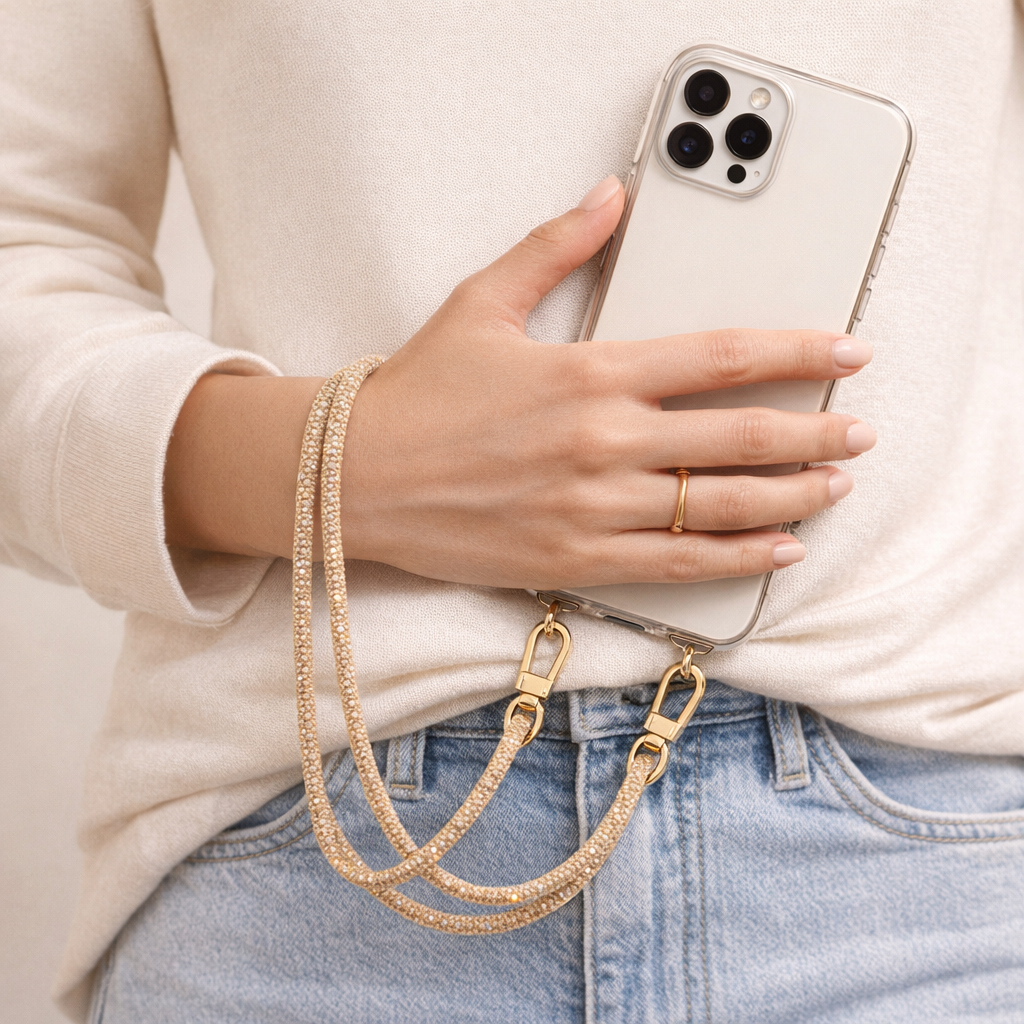 Crystal Phone Strap Rhinestone Elegance