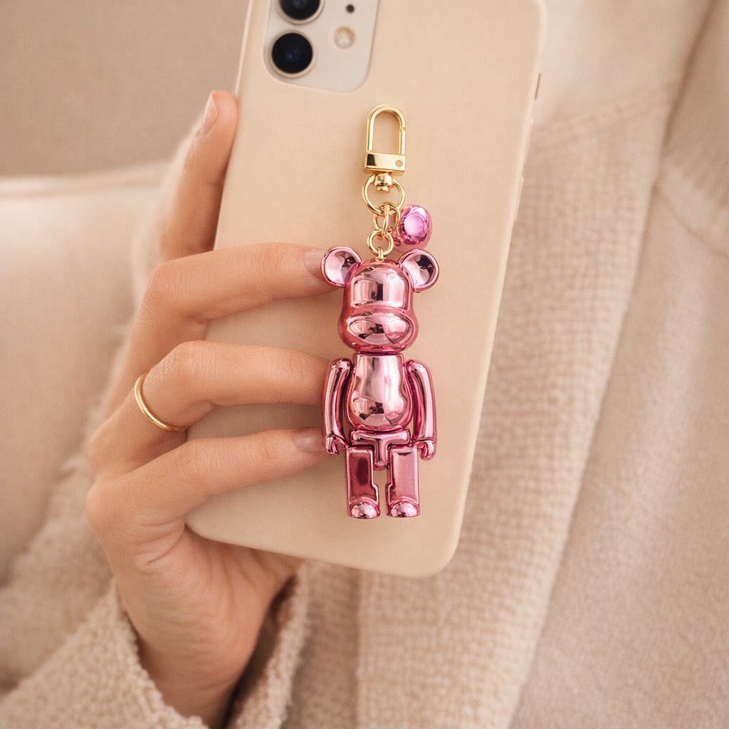 Acrylic Phone Charm Cute Bear