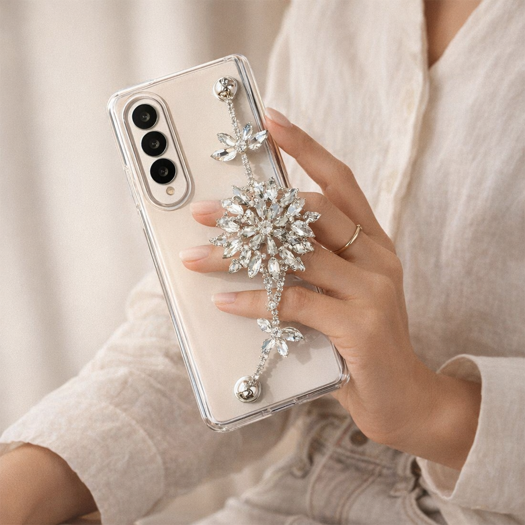 Acrylic Phone Charm Minimalist Design