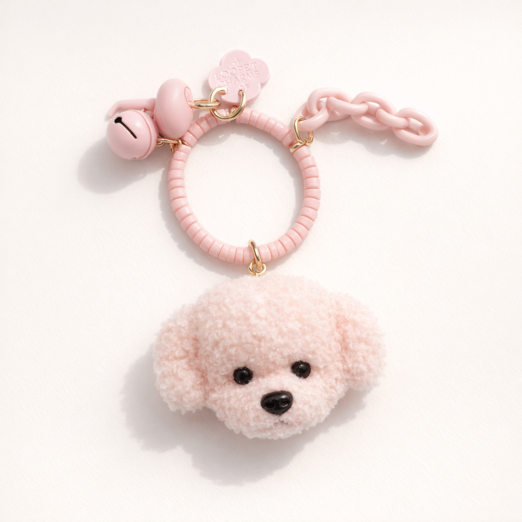 Plush Phone Charm Dog Pendant Design