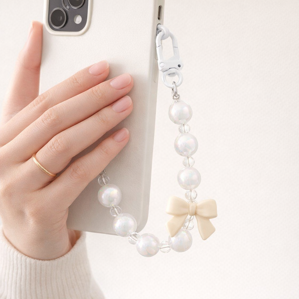 Pearl Phone Charm Decorative Chain