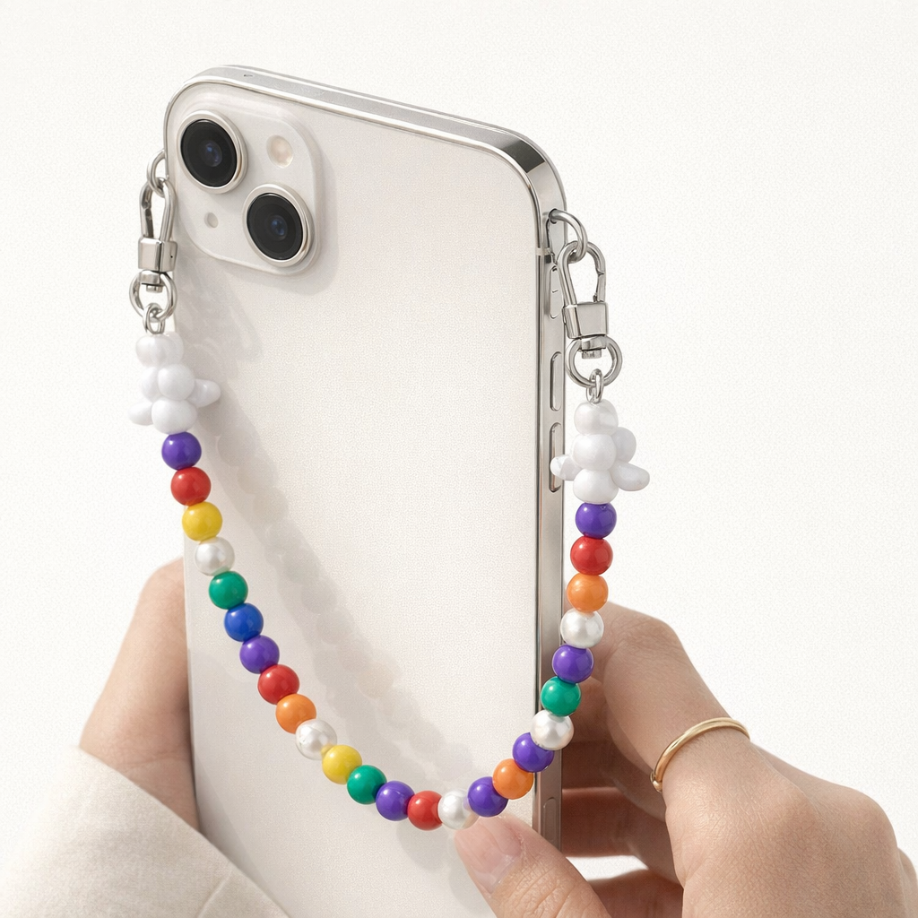 Beaded Phone Strap Korean Style