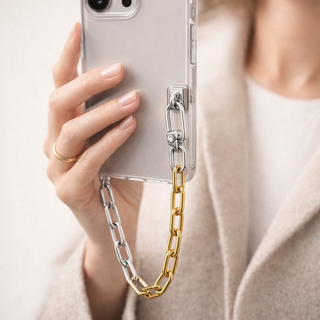 Metal Phone Chain Choker Style